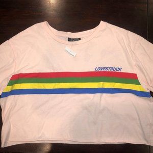 Topshop "Love Struck" Crop Top